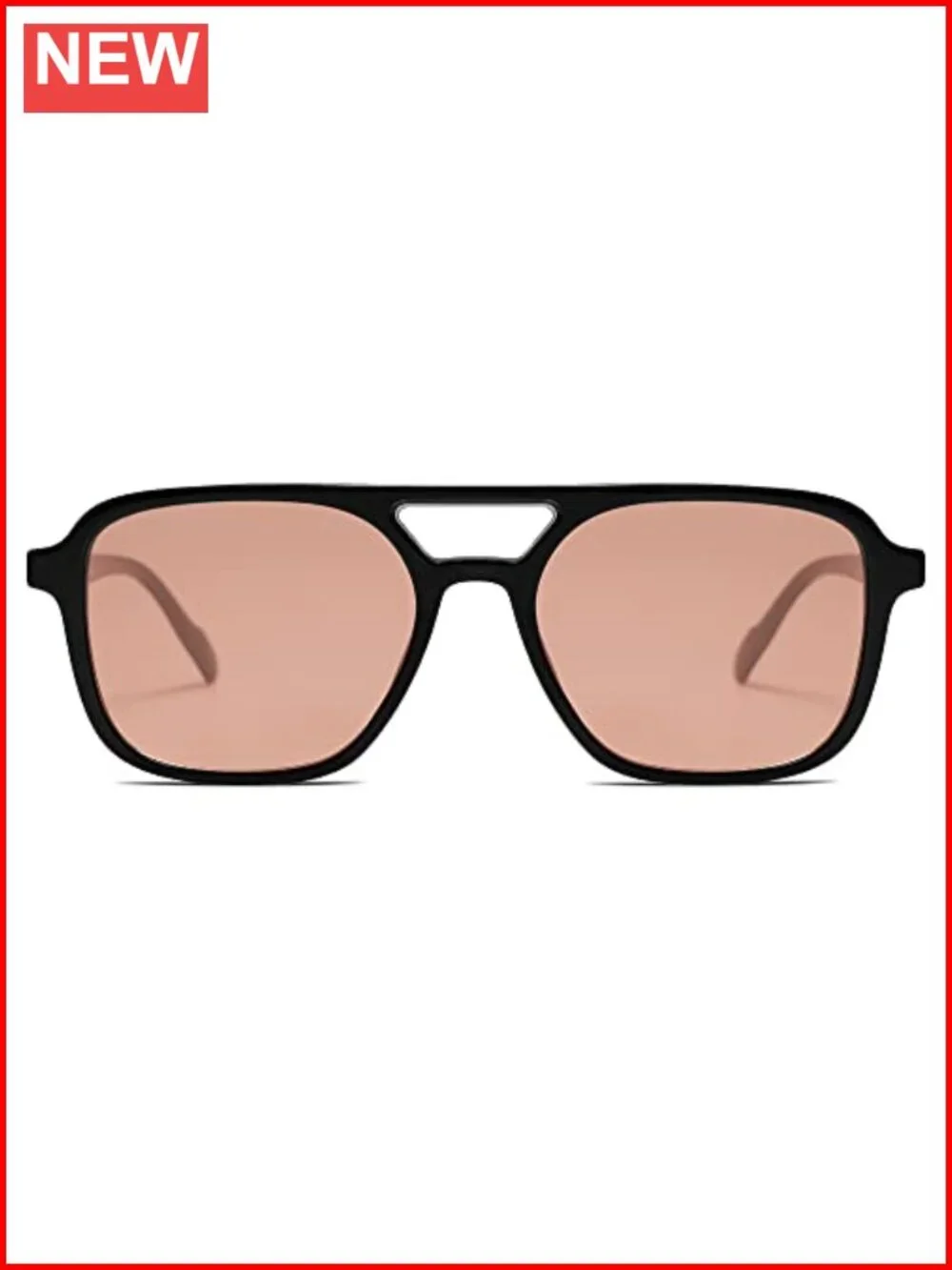 Retro Aviator Sunglasses for Women Men Trendy Rectangle Shades UV400